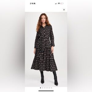 Marea Flounce Shirt Dress
